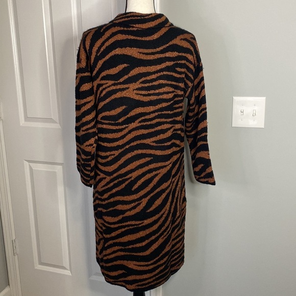 Ann Taylor Sparkle Zebra Print Wool Dress NWT - Picture 4 of 6